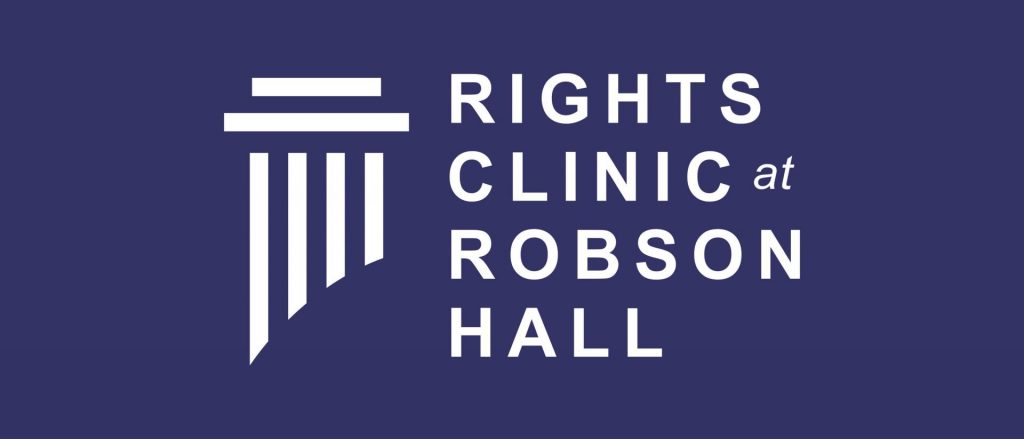 Rights Clinic at Robson Hall logo
