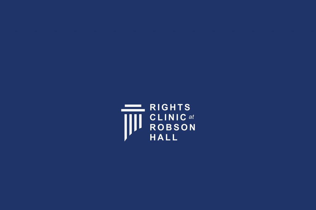 Rights Clinic at Robson Hall Logo